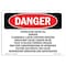 Signmission OSHA Danger Sign, 5" Height, 7" Width, Petroleum Crude Oil Danger Flammable Liquid, Landscape OS-DS-D-57-L-2537 - alternate 1